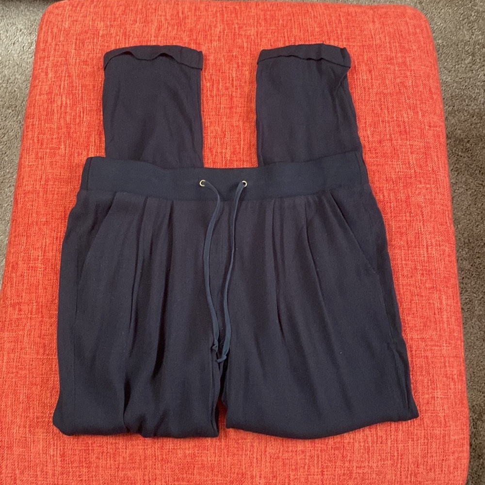 Rebecca Taylor Black Viscose Jogger Jogging Trouser Pants